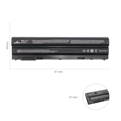 N3X1D T54FJ 8858X M5Y0X E6420 E6430 Laptop Battery for Dell 65Wh | for DELL Latitude E5420 E6540 E6440 E5530 E5430 E6520 T54F3 X57F1 0T54FJ KJ321 Precision M2800 Series 6cell Notebook 11.1V - size: 9.8*3.8*1inch N3X1D