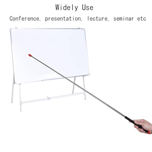 Telescopic Teacher Pointer Telescoping Pointer Stick for Classroom Presentation Pointer Teacher Pointer Stick (Orange Black, Extendable 47 Inch)