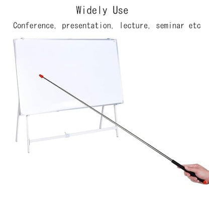 Telescopic Teacher Pointer Telescoping Pointer Stick for Classroom Presentation Pointer Teacher Pointer Stick (Orange Black, Extendable 47 Inch)