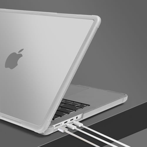 MOSISO Compatible with MacBook Pro 14 inch Case M5 M4 M3 M2 M1 2026-2021 | 4 in 1 Kit Shock-Absorbing Shell with Fold stent, A3427 A3426 A3434 A3112 A3185 A3401 A2918 A2992 A2779 A2442, Matte Clear - color: Matte Clear