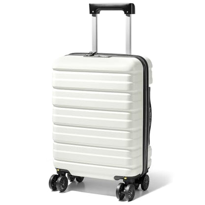 Lekesky 16 Inch Underseat Carry On Luggage Airline Approved, D-Beige | Durable ABS, Small Underseat Carry-on Luggage with TSA Lock Spinner Wheels, Personal Item Luggage Removable Wheels for Travel - color: D-Beige, size: 16 Inch