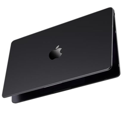 Macaset for MacBook Air 15 inch Case M5 M4 M3 M2 2026-2023 Mac Laptop Cover | Matte Black Clear, Protective Hard Shell, Anti Fingerprint & Scratch, Crack Resistant, Close Seamlessly, Ultra Thin, Snap Fit - color: Classic Black Clear
