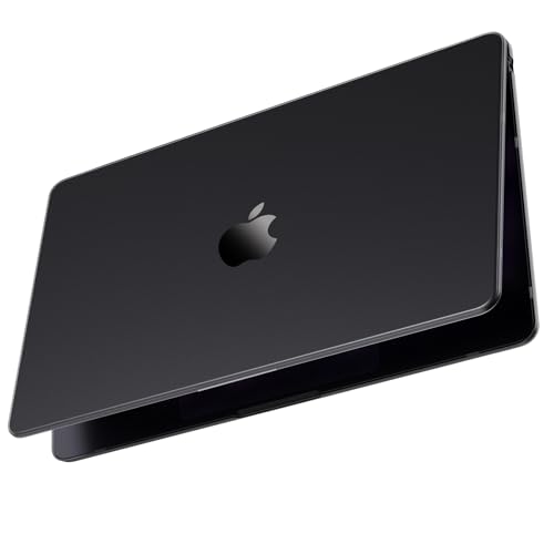 Soonjet for MacBook Air 15 inch Case M5 M4 M3 M2 2026-2023 Laptop Cover | Noble Black Clear, Matte Finish, Protective Hard Shell, Laptop Cover, Ultra Thin & Light, Anti Crack & Fingerprint & Scratch - color: Noble Black Clear