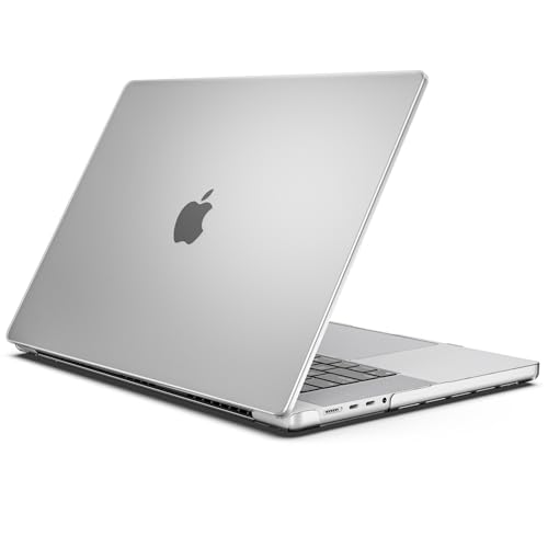 ProCase Slim case for MacBook Pro 16 Inch -Crystal | Translucent Hard Shell Shockproof Cover for 2026 2025-2021 MacBook Pro M5 M4 M3 M2 M1 Pro/Max - color: Crystal