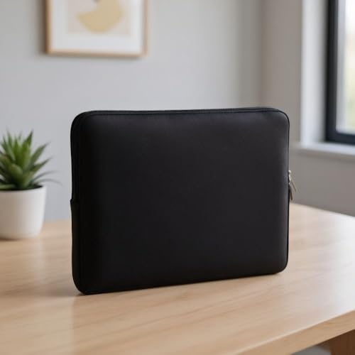 Laptop Sleeve Case 13 Inch - Foam Padded Zipper Bag for Carrying Computer Protection Bag, Slim Portable Design for 13" Ultrabook(Black) - color: Black
