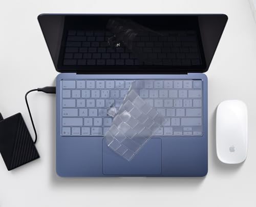 CaseBuy Keyboard Cover Skin for 2026 MacBook Neo 13-inch A18 Pro A3404 | MacBook Neo 13" Accessories Protector, Invisible Protection, Spill & Dust Resistant TPU Protector, US Layout, Clear - size: Macbook Neo 13"(2026 with Touch ID)
