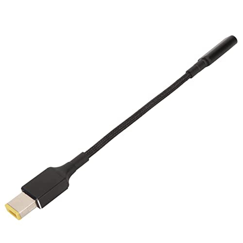 Diyeeni 100W PD USB C Laptop Charging Cable Adapter for ThinkPad X1 Carbon 2nd 3rd 4th, X1 Yoga 1st, T Z E Series, Slim Tip to USB C DC Converter, Aluminum Housing, Portable Charging Cord