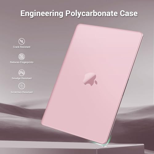 MOSISO Compatible with MacBook Pro 14 inch Case M5 M4 M3 M2 M1 2026-2021 | Ultra-Thin Seamlessly Closes Crack-Resistant Protective Hard Matte Shell&Keyboard Cover, Baby Pink - color: Baby Pink