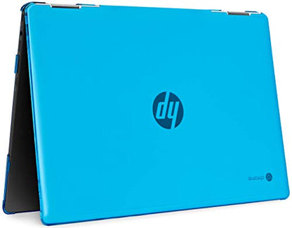 mCover Aqua Clip-On Case for 2020-2022 HP Chromebook x360 14a-CA0000 Series Laptops - color: Aqua