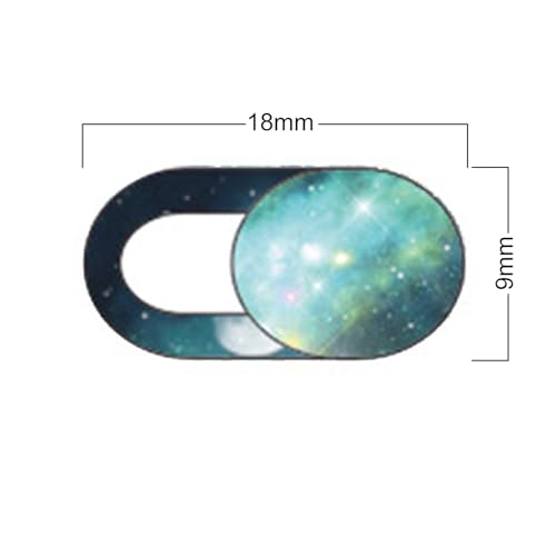 TENOC Webcam Cover, Camera Privacy Cover Slide for Laptop/Cell Phone/iPad/PC/Tablet, Protect Your Privacy and Security, 5 Pcs, Universe - color: Universe