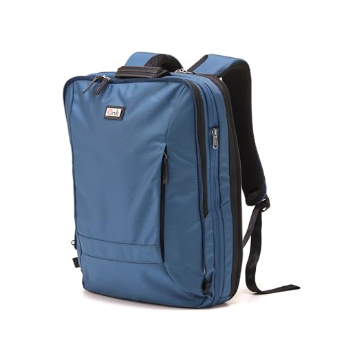 Trilogy Weekender Daypack I Opens like a suitcase, for easy packing. Expands into a 22-liter weekender. Hidden under-bag sling holds yoga mat/sleeping bag, and doubles as a rear cover (Blue) - color: Blue