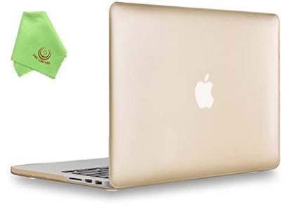 UESWILL Luxury Gold Hard Case Shell Compatible with (Late 2012 to Early 2015 Version) MacBook Pro 13 Inch with Retina Display (No CD-ROM, No Touch Bar), Model A1502 / A1425, Gold - color: Gold, size: MacBook Pro 13" Retina A1502/A1425