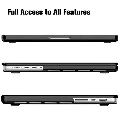 Fintie Hard Shell Case for MacBook Pro 16 Inch, Crystal Black | A3428 A3429 A3403 A3186 A2991 A2780 A2485(2021-2026), M5/M4/M3/M2/M1 Chip - color: Crystal Black, size: Pro 16 Inch