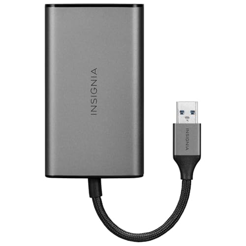 INSIGNIA TV, Monitor & Display Adapters – 4K Ultra HD, 60W Power Delivery, USB 3.0 5Gbps – Compatible with MacBook, iPad, Chromebook, Windows Laptops (USB to VGA Adapter) - style: USB to VGA Adapter
