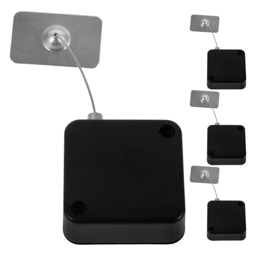 DOITOOL 4pcs Retractable Anti-Theft Cable Lock: Automatic Cable Lock Case with 1M Steel Wire - Gaming Controller Tether for Merchandise Security Electronics Display