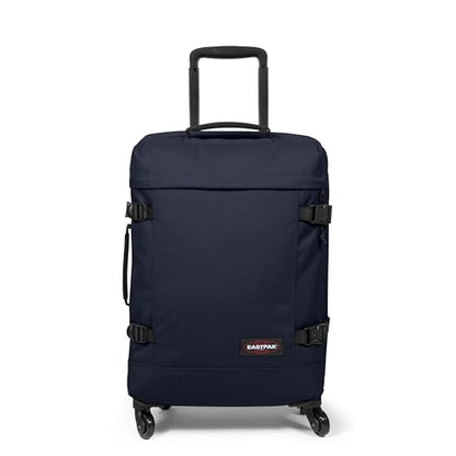 EASTPAK TRANS4 S – 44L Small Cabin Wheeled Luggage, Two Compartments, TSA Lock, 360° Spinner Wheels, and Telescopic Handle, Ultra Marine - color: Ultra Marine, size: 44 Liter Carry On