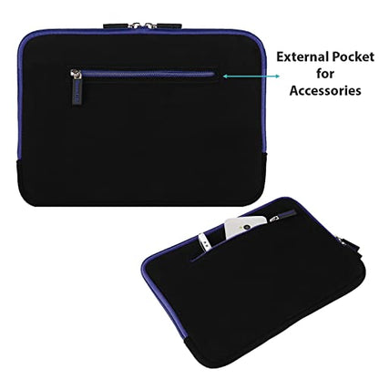 eBigValue 15 inch Laptop Sleeve Pouch with External Accessories Pocket Compatible with MacBook/////Laptops