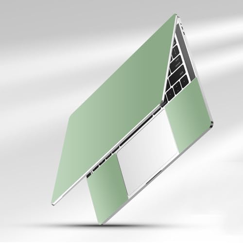 15-15.6 inches Netbook Laptop Skin Sticker Decal Reusable Cover Protector for 11.6 12 13 13.3 14 15 15.4 Notebook Chromebook Easy to Apply and Remove, Scratch-Resistant Waterproof I Pale Bean Green - color: Pale Bean Green