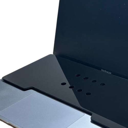 Keyboard Cover: Place Your Mechanical Keyboard on Top of Laptop - Ventilated, Durable Acrylic, Universal Fit for MacBook & All Laptops (Black) - color: Black