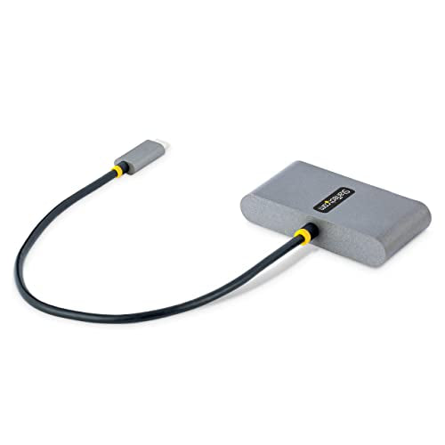 StarTech 4-Port USB-C Hub 5Gbps with 100W PD (5G2A2CPDB-USB-C-HUB) | 2x USB-A, 2x USB-C, 100W PD pass-through, USB Powered, 85W host charging, Portable USB-C splitter, 1ft 30cm cable