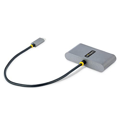StarTech 4-Port USB-C Hub 5Gbps with 100W PD (5G2A2CPDB-USB-C-HUB) | 2x USB-A, 2x USB-C, 100W PD pass-through, USB Powered, 85W host charging, Portable USB-C splitter, 1ft 30cm cable