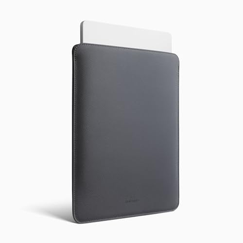 Comfyable Laptop Sleeve 13 Inch Precisely Compatible with MacBook Air M5 2026 & MacBook Pro/Neo A18, Genuine Leather Cover Case, Dark Gray - color: Dark Gray, size: For 13" MacBook Pro & Air & Neo