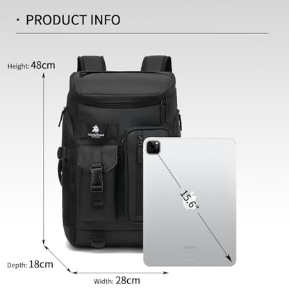 Kalesi Gym Duffle Bag Backpack 4-Way Waterproof with Shoes Compartment for travel Sport Hiking laptop - color: 02-black