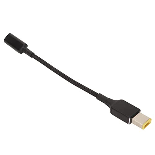 USB C to Slim Tip Charging Adapter 100W Aluminium Alloy DC Laptop Charging Cord for Yoga T Series, Z Series