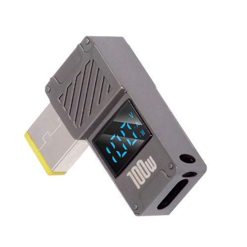 USB C to DC Adapter,USB C Female to DC 11.0x4.5mm Barrel Jack Plug PD 100W Laptop Fast Charging Adapter with Wattage Display - style: 11.0x4.5mm