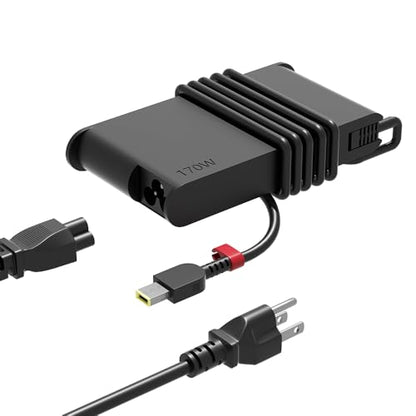 SlSLRIOY 170W Slim Charger Compatible with Lenovo IdeaPad Yoga Pro/Slim/Creator 9 7 5 LOQ 15 16,Legion Slim 5 7 R720 Y730 Y720 Y540,ThinkPad P1 P53 P52 P51 P50 P70 P71 Laptop Power Adapter