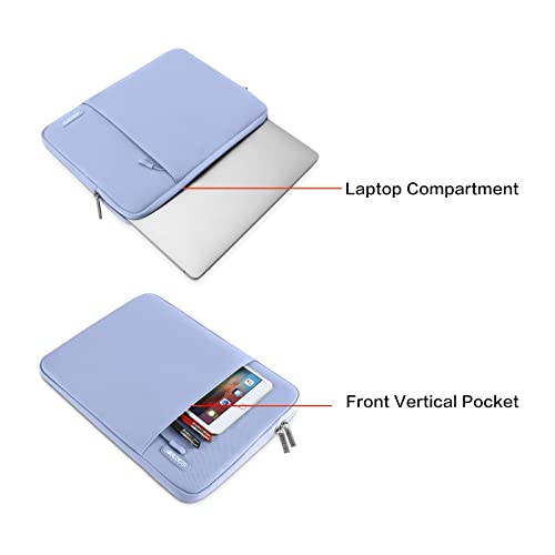 MOSISO Laptop Case 13 inch, Laptop Sleeve Compatible with MacBook Neo/Air/Pro 13 inch with A18/M5/M4/M3/M2/M1 Chip 2026-2016, Polyester Vertical Computer Sleeve Bag with Pocket, Pastel Blue - color: Pastel Blue, size: 13 inch