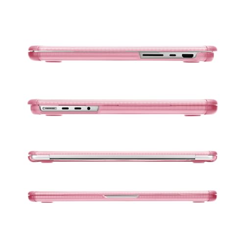 MOSISO Compatible with MacBook Pro 14 inch Case M5 M4 M3 M2 M1 2026-2021 | 3 in 1 Kit Anti-Crack Hard Shell with TPU Bumper, A3427 A3426 A3434 A3112 A3185 A3401 A2918 A2992 A2779 A2442, Chalk Pink - color: Chalk Pink