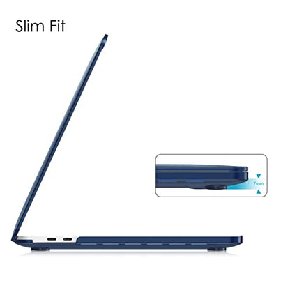 Fintie Hard Shell Case for MacBook Pro 13 Inch, Frost Navy | A2338(M2 M1) A2251 A2289 A2159 A1989 A1706 A1708 (2016-2023) with/Without Touch Bar, Snap-On Cover, Lightweight - color: Frost Navy, size: Pro 13 Inch