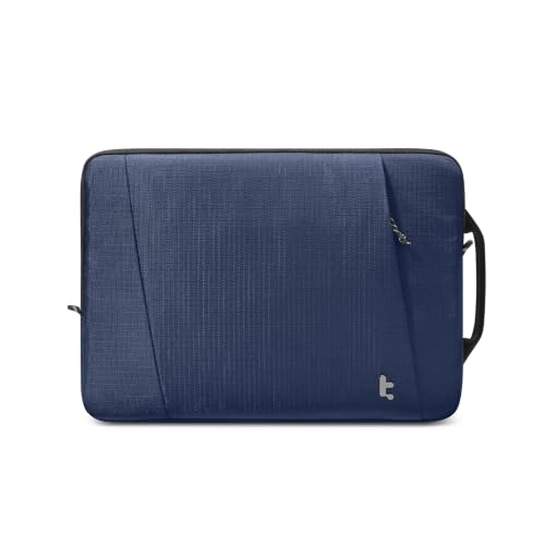 tomtoc Slim & 360° Protective Laptop Sleeve for 13-inch MacBook Air M5/A3449 (2026), M4/A3240, M3/A3113, M2/A2681 M1/A2337, Water-Resistant Case with CornerArmor, Fits 13" MacBook Neo & MacBook Pro - color: Navy Blue, size: 13-inch for New MacBook Air & P
