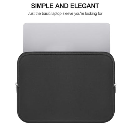 DTTO Laptop Sleeve Case, 15.6 Inch Padded Protective Laptop Cover Briefcase Carrying Bag Compatible with 15.6-16 Inch HP, Dell, Lenovo, Asus, Acer, Slim Portable Computer Bag Neoprene, Black - size: 15.6 Inch