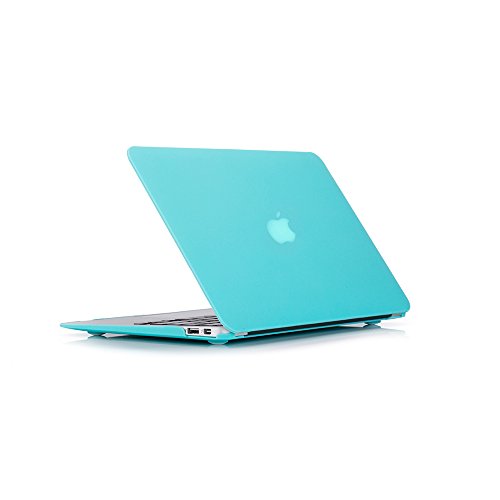 RUBAN Case Compatible with MacBook Air 13 Inch (Models: A1369 & A1466, Older Version 2010-2017 Release), Slim Snap On Hard Shell Protective Cover, (Turquoise) - color: Turquoise