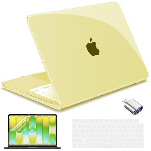 for MacBook Neo 13 inch Case 2026, Ultra-Thin Hard Shell Case with Keyboard Cover & Screen Protector for MacBook Neo 13 A3404, Crystal Citrus - color: Crystal Citrus