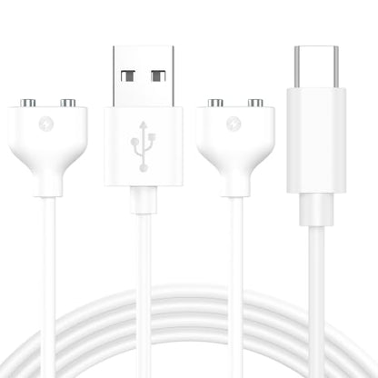 Meliya 2Pack Magnetic USB DC Charger Cable(6mm/0.24inch), Replacement Charging Cord for Rechargeable Toys Massagers Electric Toothbrush - size: USB-A/USB-C