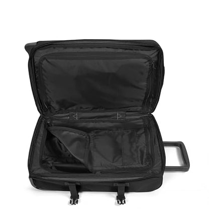 Eastpak Tranverz S – 42L Large Wheeled Luggage with Dual Compartments, TSA Lock, Compression Straps & Smooth-Wheeling System, Black - color: Black, size: 42 Liter Carry On