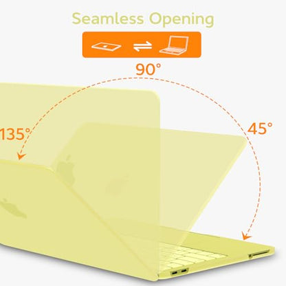 B BELK for MacBook Neo Case 13 inch 2026 Model A3404 A18 Pro, Citrus | Scratch Resistant Matte Plastic Hard Shell Case with Keyboard Cover & Screen Protector for Mac Noe Case, Lightweight, Snap-On - color: Citrus
