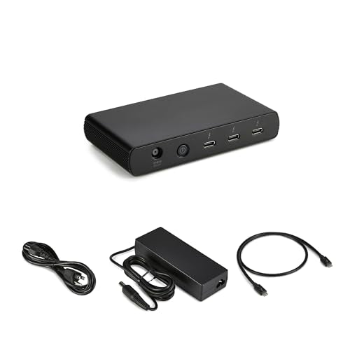 Amazon Basics Thunderbolt 4 Docking Station, Dual 4K@60Hz Display Support, 85W Power Delivery, 3X Downstream TBT4, 1xUSB A 3.1, Mac/Windows Compatible, Black, 4.76 x 2.84 x 0.86 inches - size: ‎4.76 x 2.84 x 0.86 inches