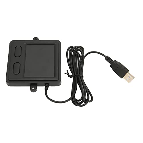 Wired USB Touchpad for Laptop & Desktop – High Sensitivity Portable Trackpad with 2- Design, Plug-and-Play / Compatible Black Touchpad for Home Office, Remote Work, and Travel