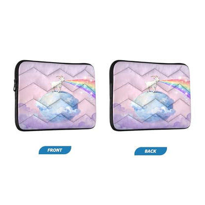 Cute Goat Plane Waterproof Laptop Sleeves 14-16 Inch Padded Quilted Laptop Protector Bag Notebook Case - color: Cute Goat plane, size: Large