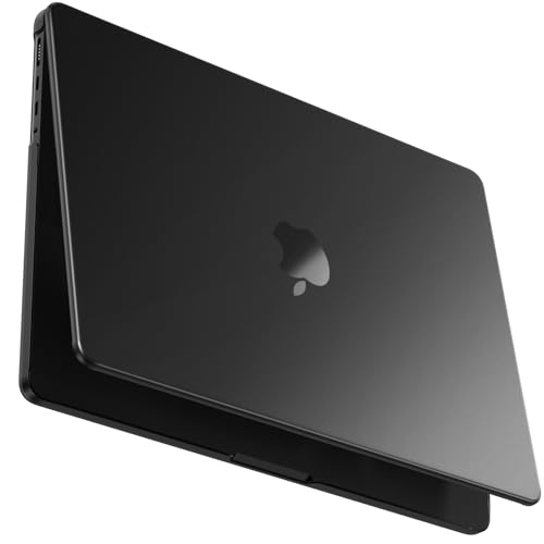 BlueSwan Matte Case for MacBook Pro 16-inch M5-M1 Pro/Max 2026-2021 | 100% Color Match, Anti Fingerprint & Scratch, Grippy Finish, Protective Hard Shell, Easy Snap-On - color: Space Black Clear