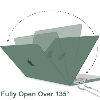 B BELK Compatible with MacBook Pro 14 inch Case 2026-2021 M5 M4 M3 M2 M1 A3427 A3426 A3112 A3185 A3401 A2918 A2992 A2779 A2442, Plastic Hard Shell Case+Keyboard Cover+Screen Protector, Midnight Green - color: Midnight Green