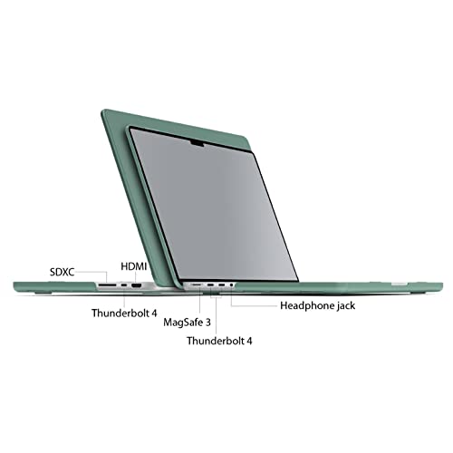 IBENZER Compatible with MacBook Pro 14 Inch Case 2026 2025 2024 2023 2022 M5 M4 M3 M2 M1 A3434 A3112 A3185 A3401 A2918 A2992 A2779 A2442 Mac Pro/Max,HardShellCase&KeyboardCover,Green, T14MTGN+1 - color: Midnight Green, size: For Macbook Pro 14" with Touch