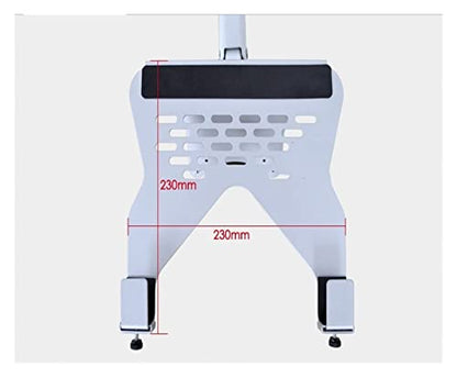 GST112-LP10 Hole Clamp Full Motion Aluminum Strong Gas Spring Dual Arm Laptop Desktop Mount Swivel Stand Notebook Tray(DL-GST112C-LP60) - color: DL-GST112C-LP60