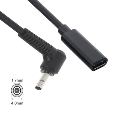 100W PD Power Charger Tip USB C to Slim Laptop Charging Cable Adapter Converter for Dell Laptop 18-20V (Dedicated for Dell (for 45W/65W/90W Power), 4.0mm Small Head) - size: 4.0mm small head