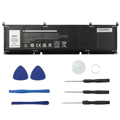 69KF2 DVG8M M59JH 8FCTC 70N2F Battery for Dell XPS 15 9500 9510 | for Dell G15 9520 5550 5560 5570 7510 M15 M17 R3 R4 5510 5511 5515 5520 5521 G7 7500 Inspiron 7610 P87F P91F P45E p100f - size: 13.94*6.02*1.26inch 69KF2