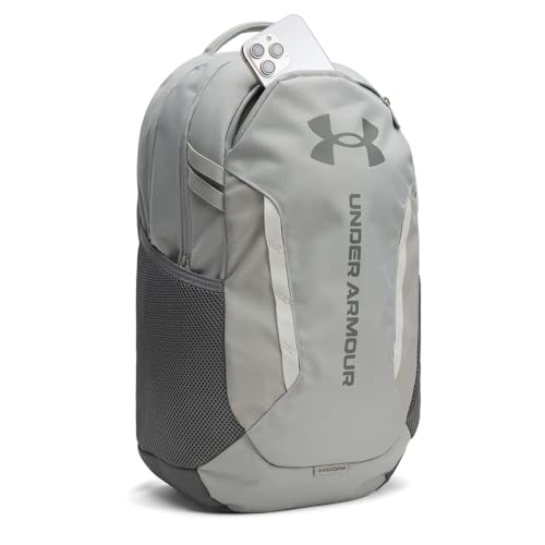 Under Armour Unisex Hustle 6.0 Backpack, (069) Titanium/Clay Green/Clay Green, One Size Fits Most - color: (069) Titanium / Clay Green / Clay Green, size: One Size